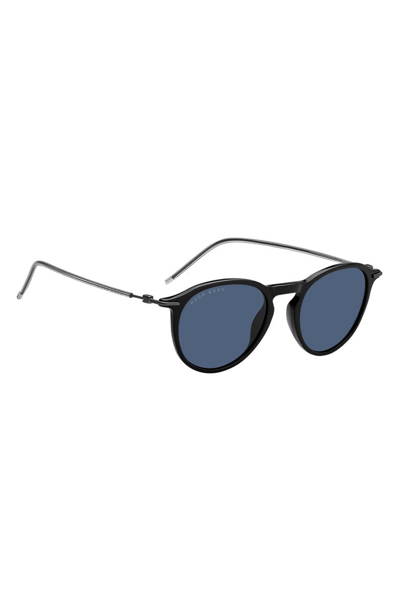BOSS 50mm Round Sunglasses, Alternate, color, 