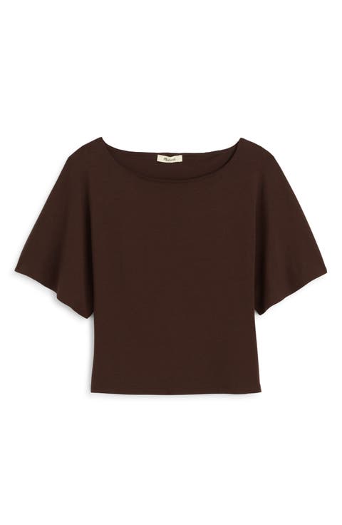 Boatneck Dolman Sleeve Top