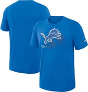 Nike Men's Nike Blue Detroit Lions Primetime Slub Dri-FIT T-Shirt