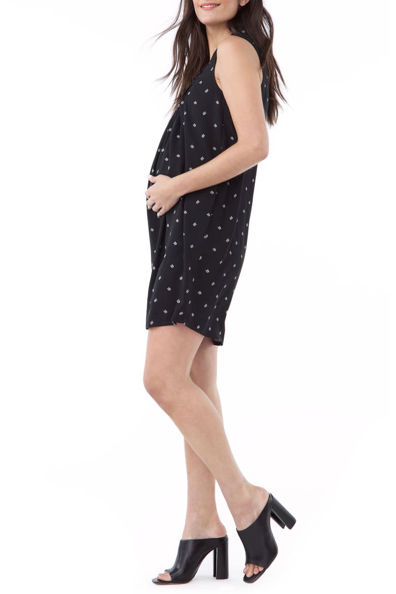 Nicole Maternity/Nursing Minidress, Alternate, color, WHITE ARROW