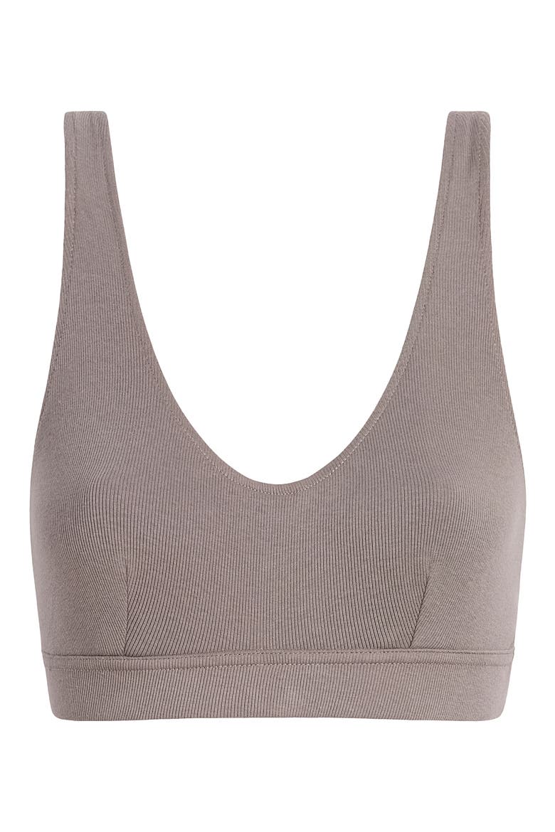 Luxury Rib Bralette, Alternate, color, TRUFFLE
