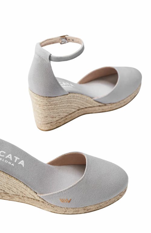 Viscata Estartit Canvas Espadrille Wedges In Gray