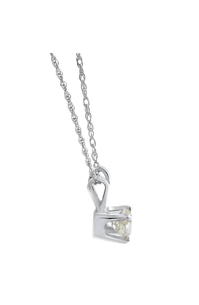 Bliss Diamond 1/2Ct TW Diamond Solitaire Necklace Studs Set 14K Gold Lab Grown, Alternate, color, White Gold