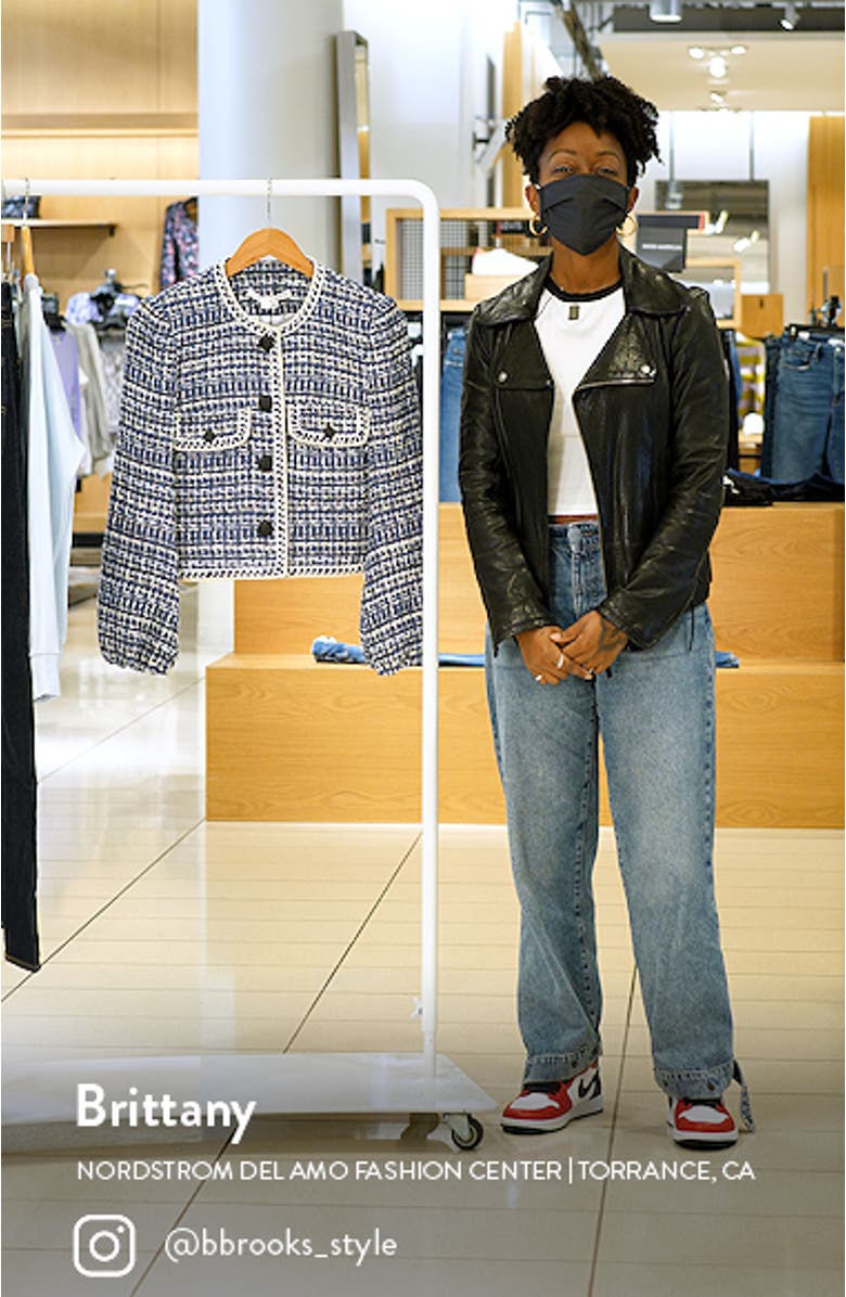 Brim Cotton Blend Tweed Jacket, sales video thumbnail