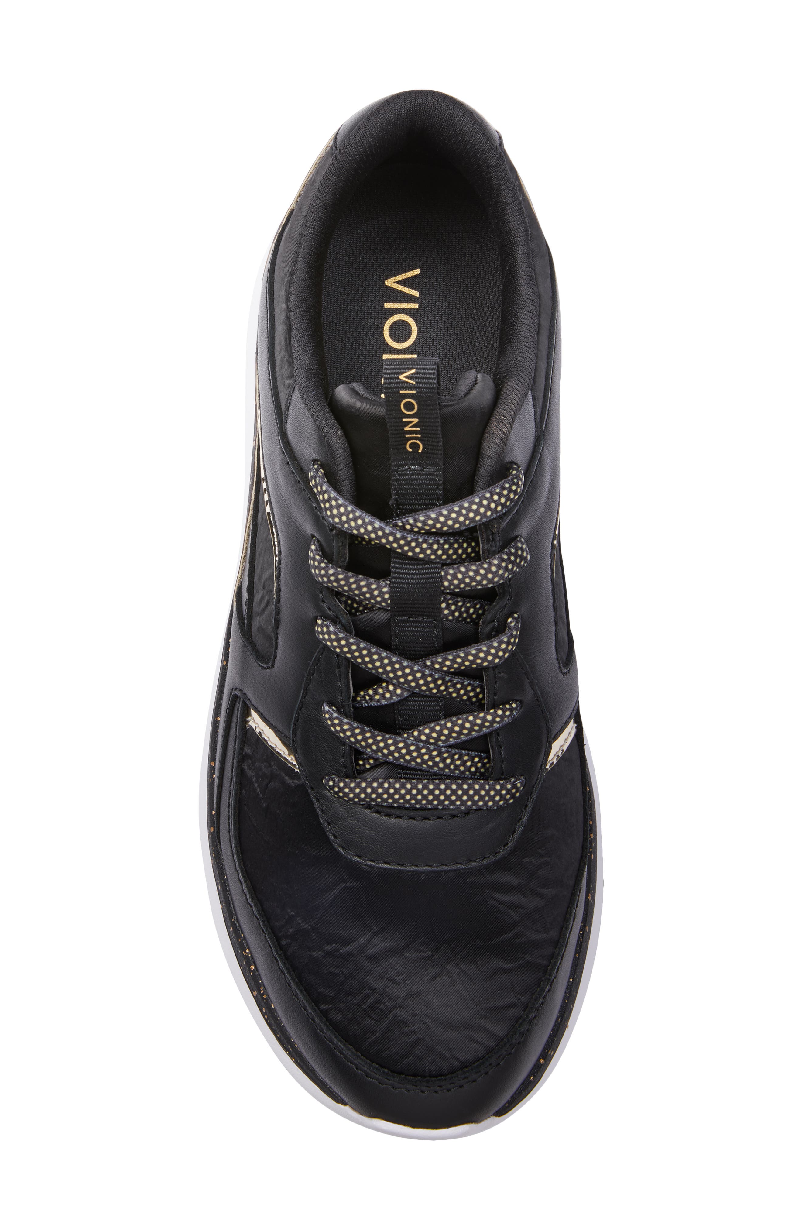 Adela Sneaker, Alternate, color, BLACK FABRIC