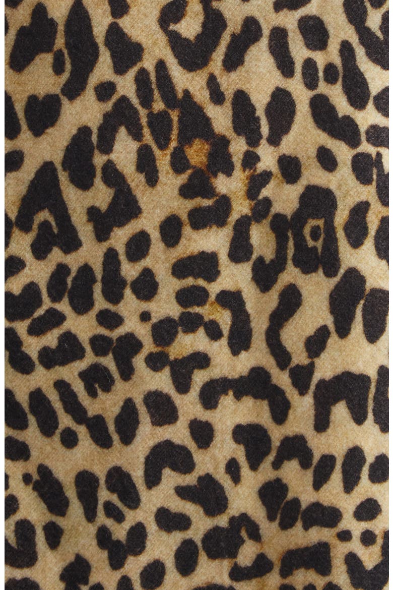 Leopard Print Wool Coat, Alternate, color, BEIGE MULTI