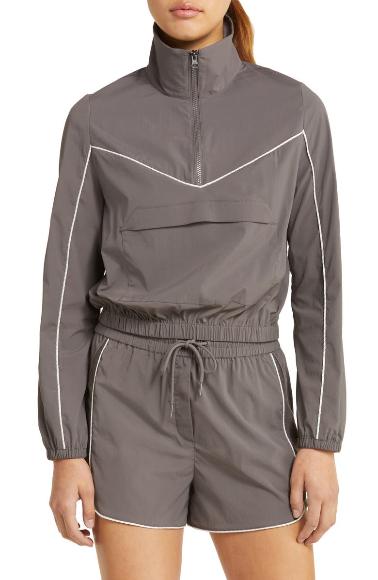 Zella Half Zip Windbreaker Jacket, Alternate, color,