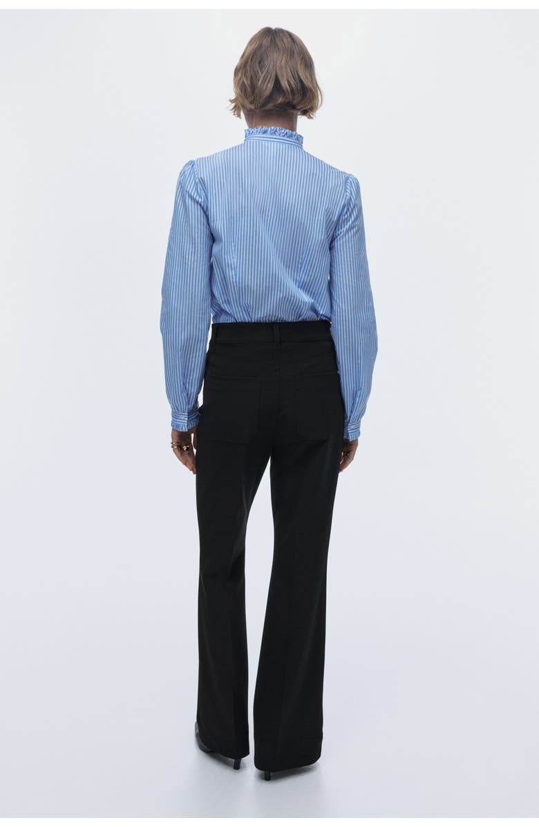 H&M Flared Twill Trousers, Alternate, color, 