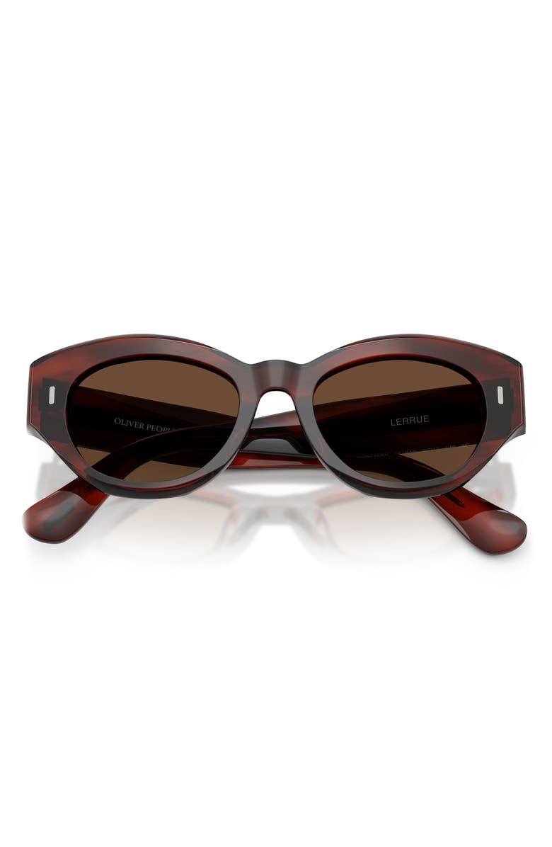 Oliver Peoples 50mm Lerrue Polarized Oval Sunglasses, Alternate, color, 