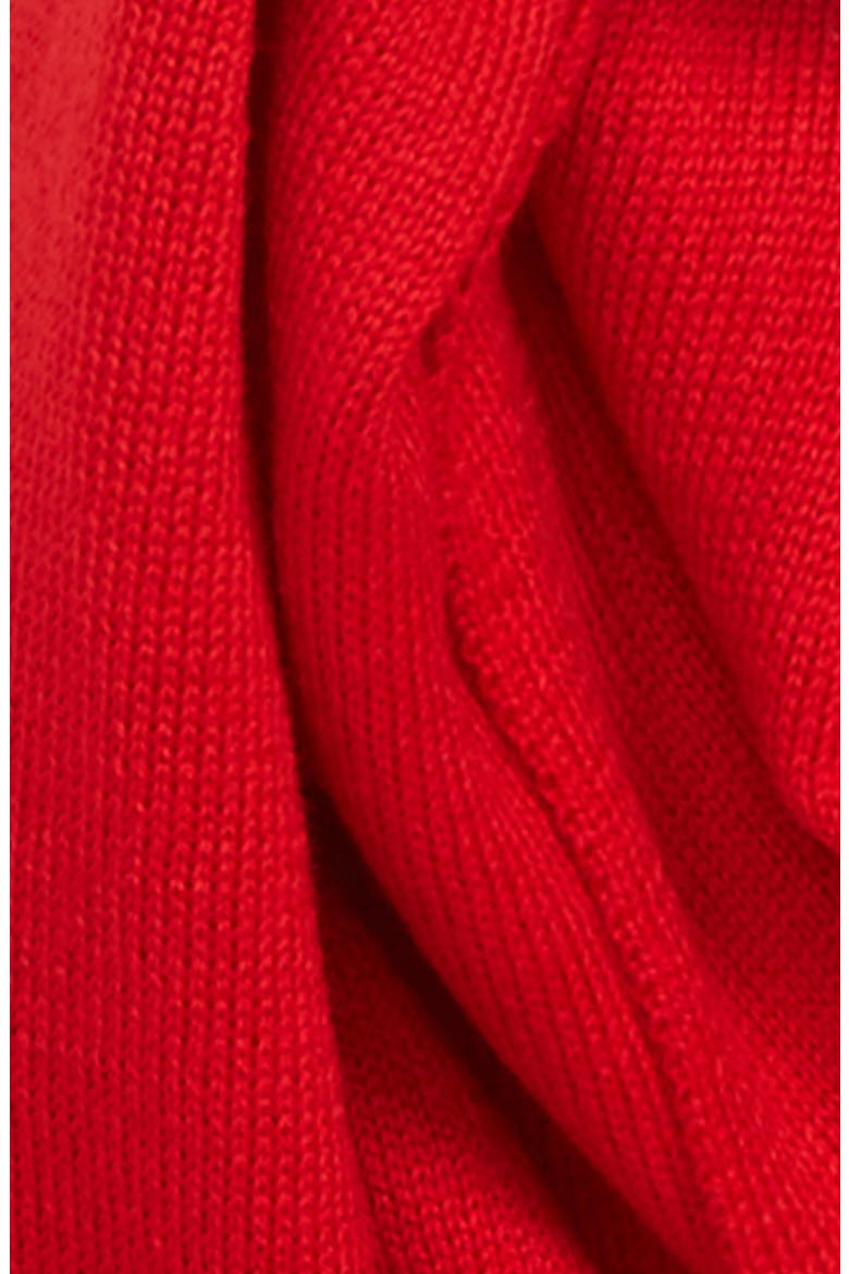 Merino Wool Scarf, Alternate, color, RED