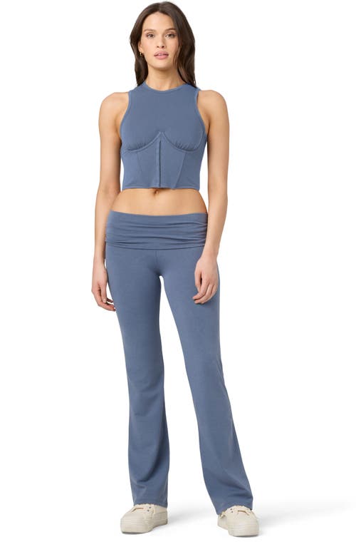 Florence By Mills Fold Down Flare Pants In Grisaille