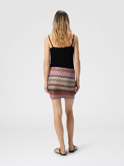 Missoni Mini Skirt With Zigzag Pattern In Multi