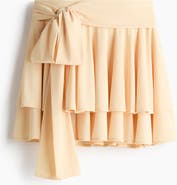 H&M Tiered Tie-belt Skirt