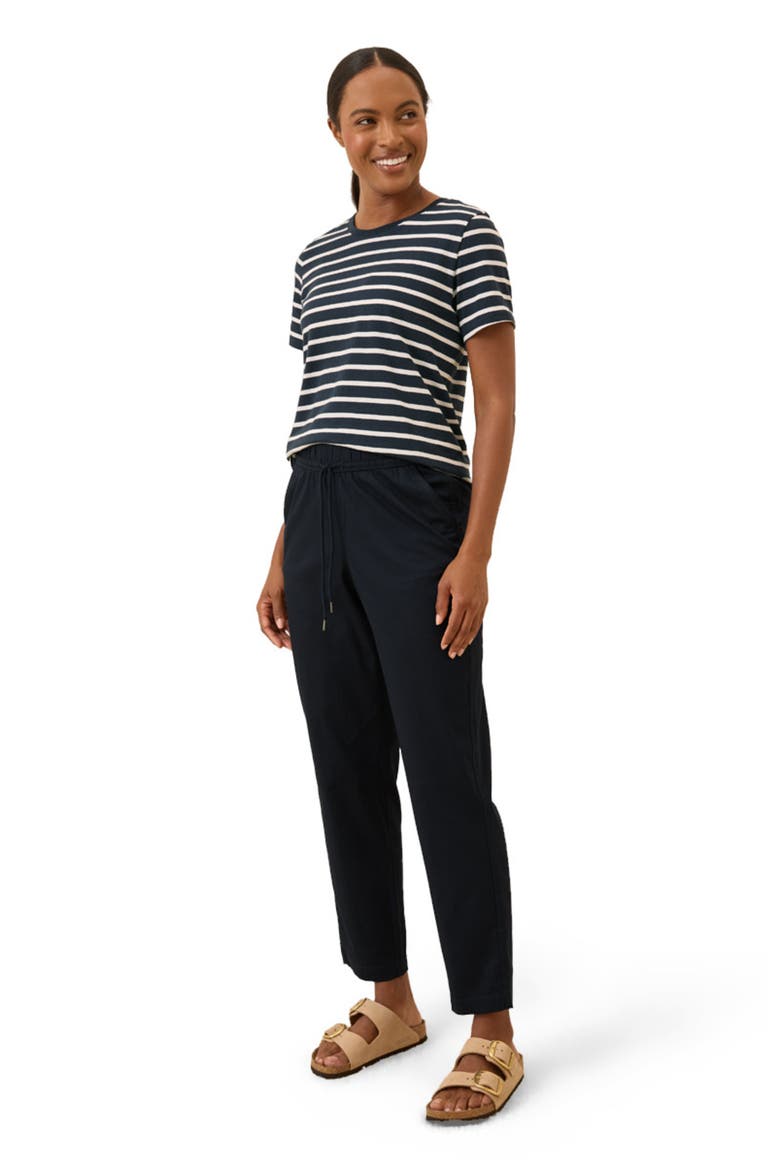 Organic Cotton Daily Twill Drawstring Pant, Alternate, color, Midnight Blue