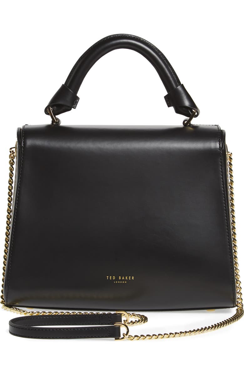Ted Baker London Leather Top Handle Satchel, Alternate, color,