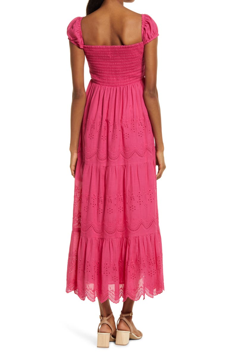 AREA STARS Olivia Tiered Cotton Maxi Dress, Alternate, color, 