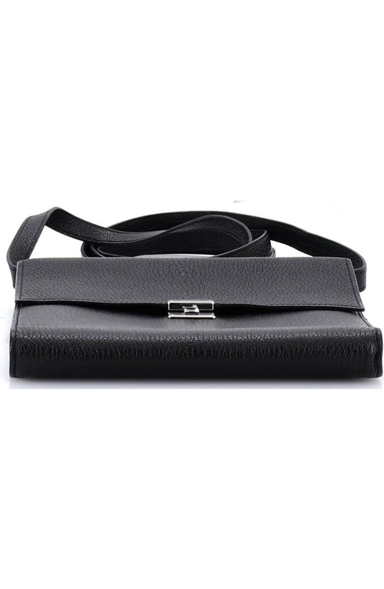 Pre-Owned Hermes Clic Wallet on Strap Chevre Mysore 16, Alternate, color, Noir