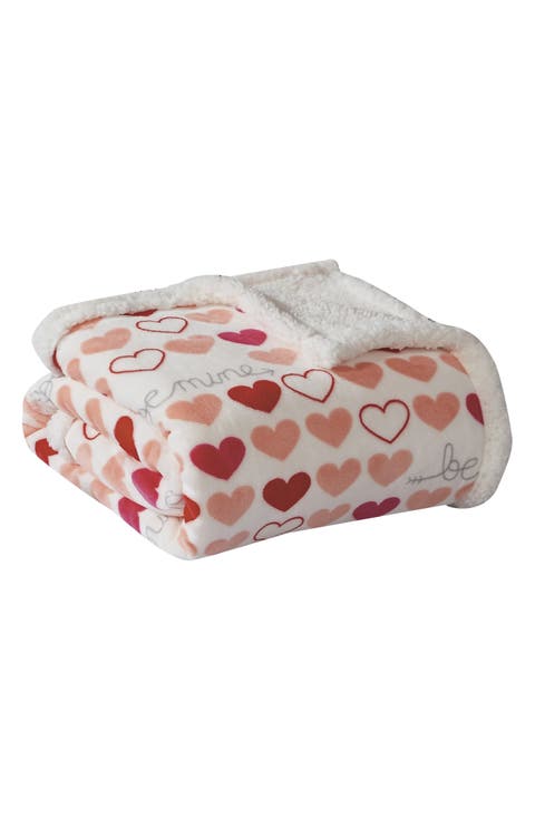 Isabella Reversible Faux Shearling Throw Blanket