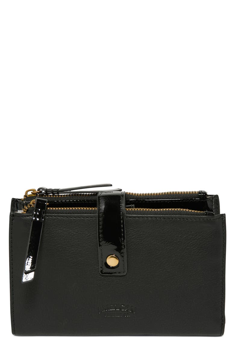 Taylor Leather Wallet, Main, color, BLACK