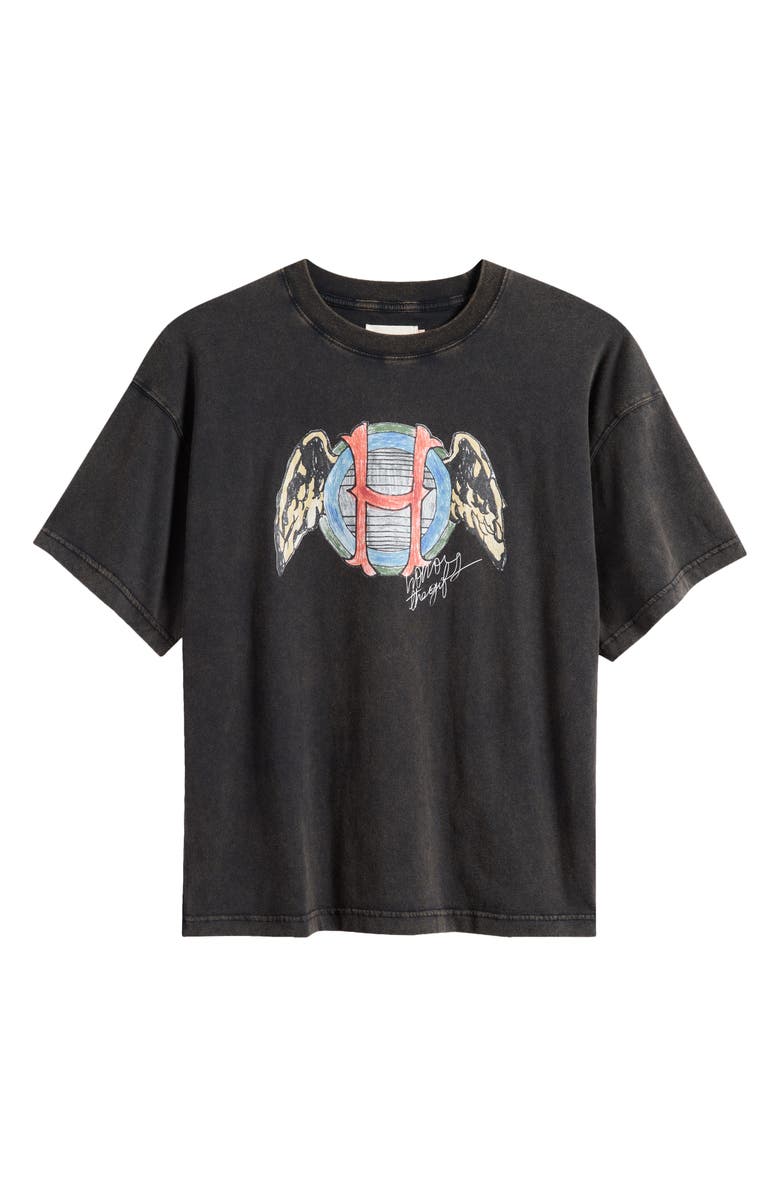 HONOR THE GIFT Honor Wings Cotton Graphic T-Shirt, Alternate, color, Black