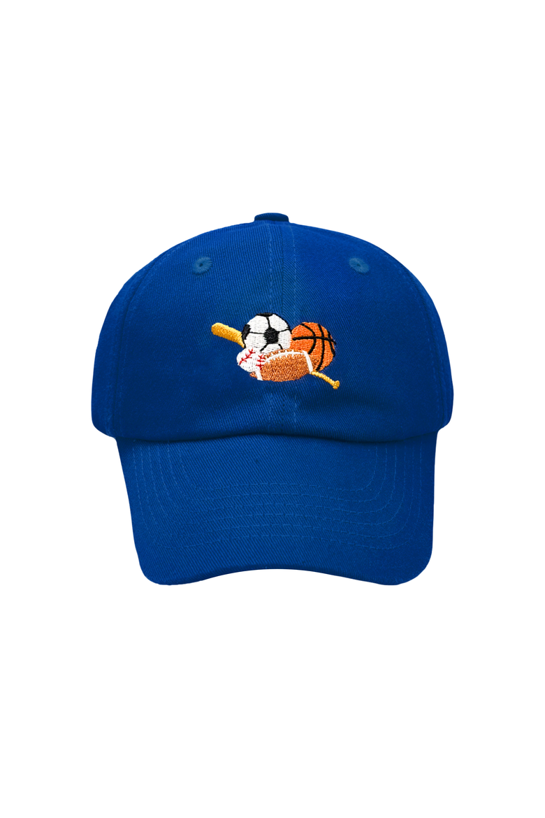 Sport Balls Twill Baseball Hat, Main, color, Blue