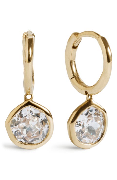 Siren 14k Gold Lab-Grown Diamond Huggie Hoop Earrings