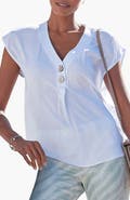 LASCANA Women's Button Detail Blouse