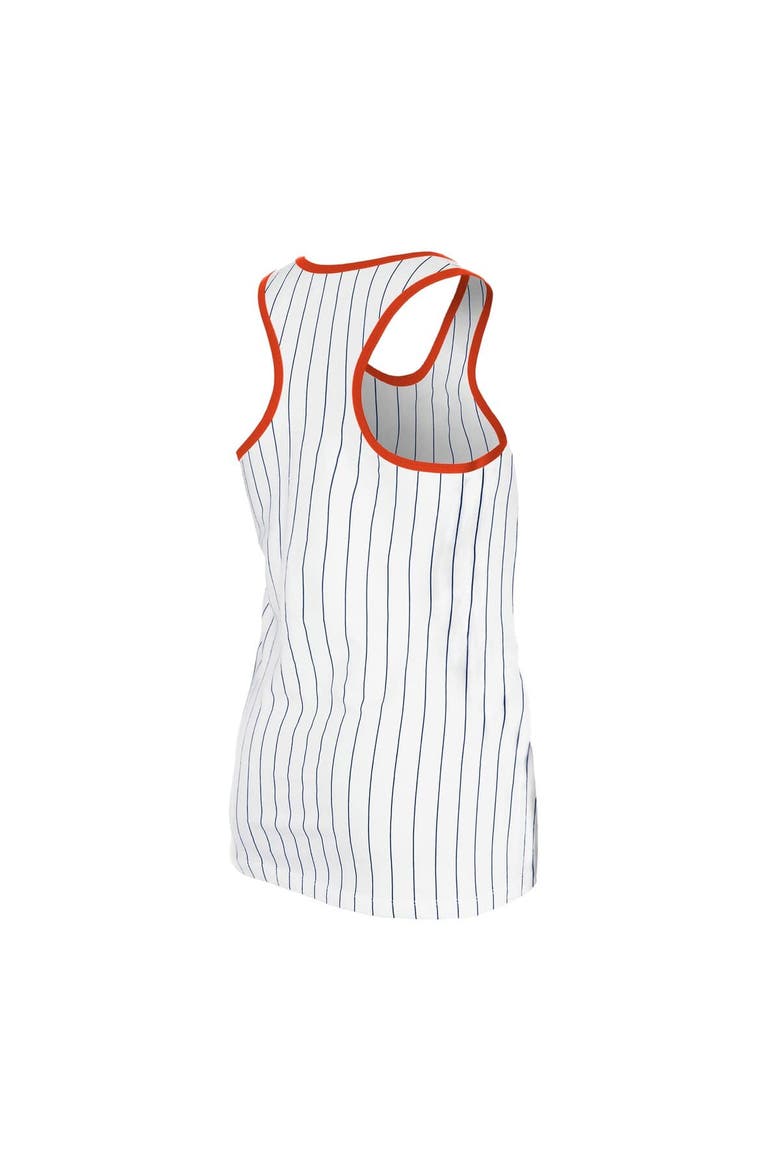 Women's New Era White Houston Astros Gameday Pinstripe Tank Top, Alternate, color, White