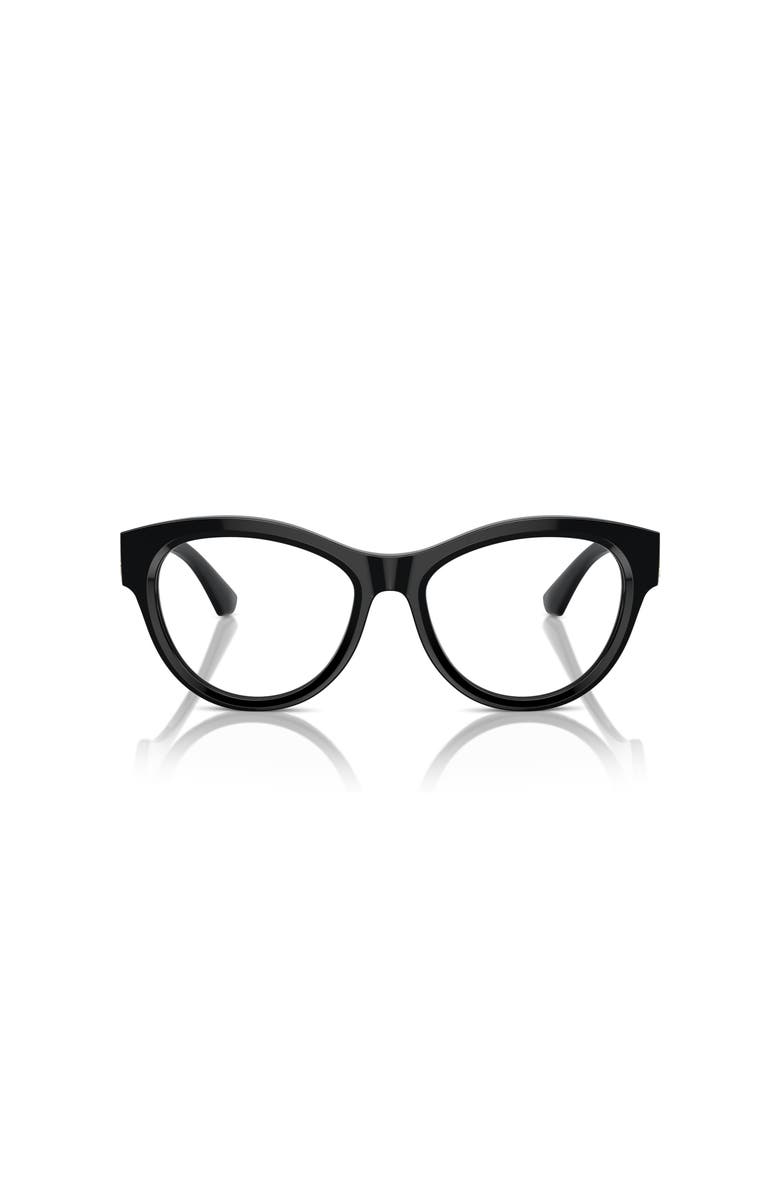 Burberry 53mm Round optical glasses, Alternate, color, Black