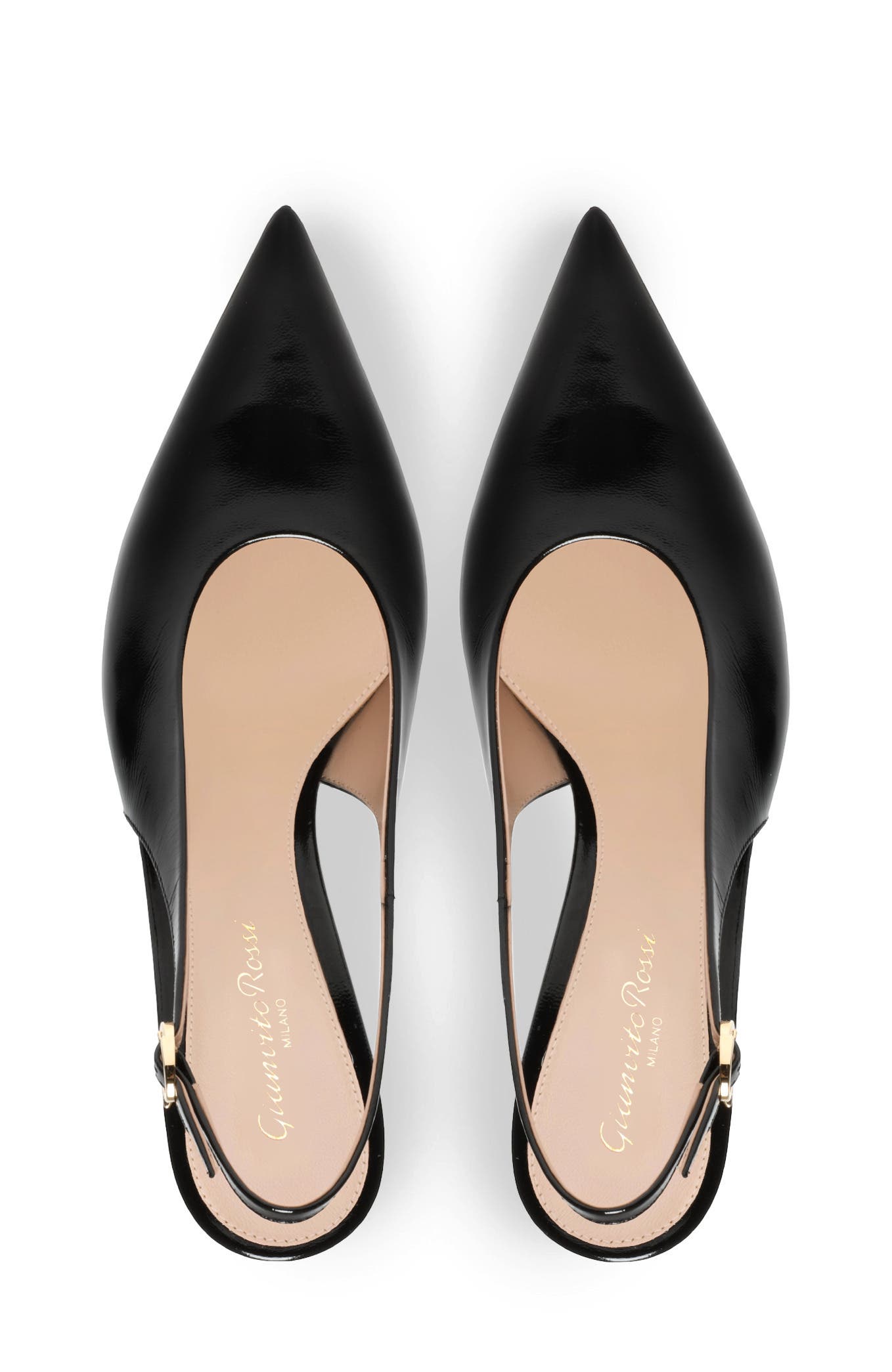 Gianvito Rossi Robbie Sling Slingback, Alternate, color, Black Nappa