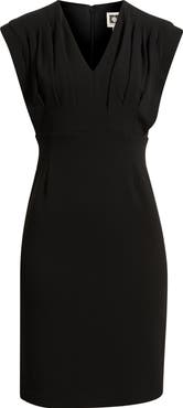 Anne Klein Pleated Bodice Sheath Dress