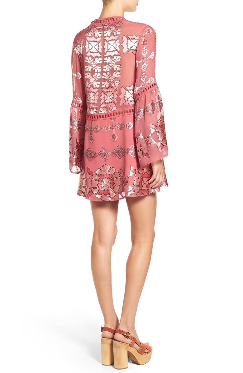 For Love & Lemons x Nordstrom 'Barcelona' Trapeze Dress, Alternate, color,