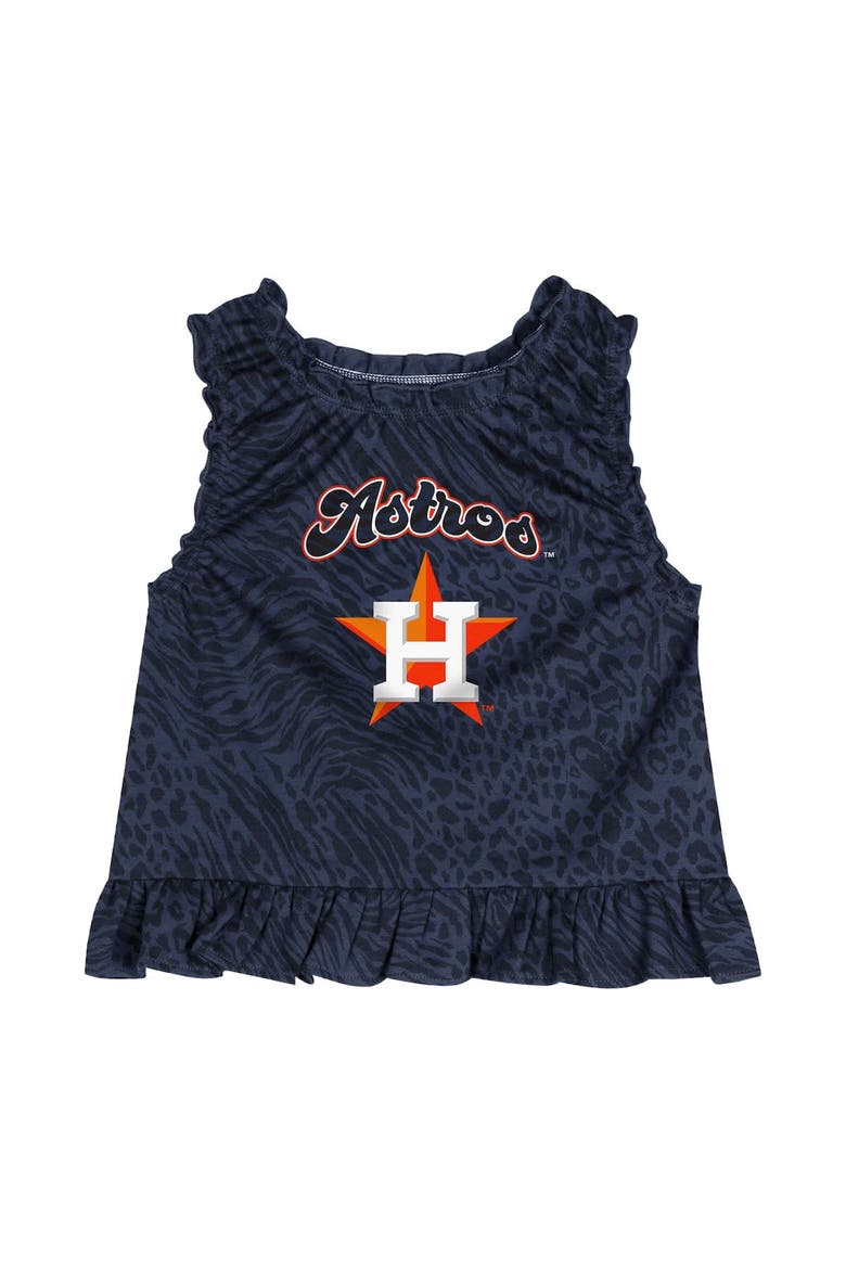Infant  Navy Houston Astros Playground Dress & Bloomers Set, Alternate, color, Navy