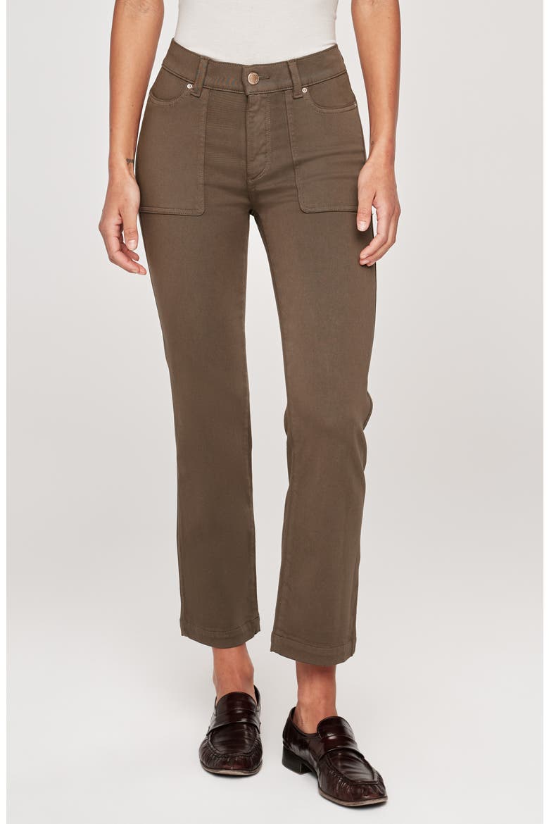 Mara Instasculpt Mid Rise Ankle Straight Leg Pants, Main, color, DARK CATSKILLS