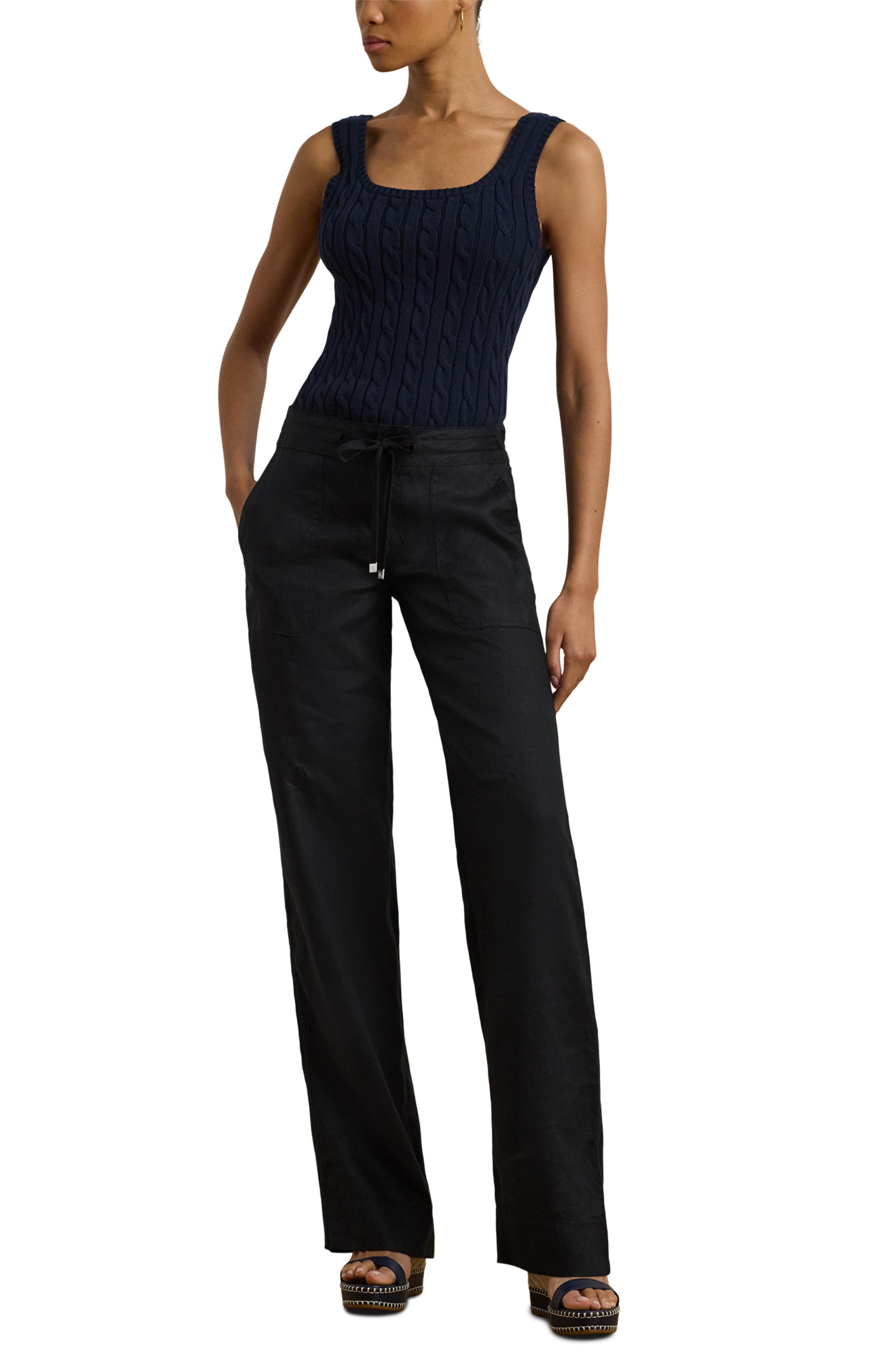 Wide Leg Linen Pants (Women) | Nordstrom