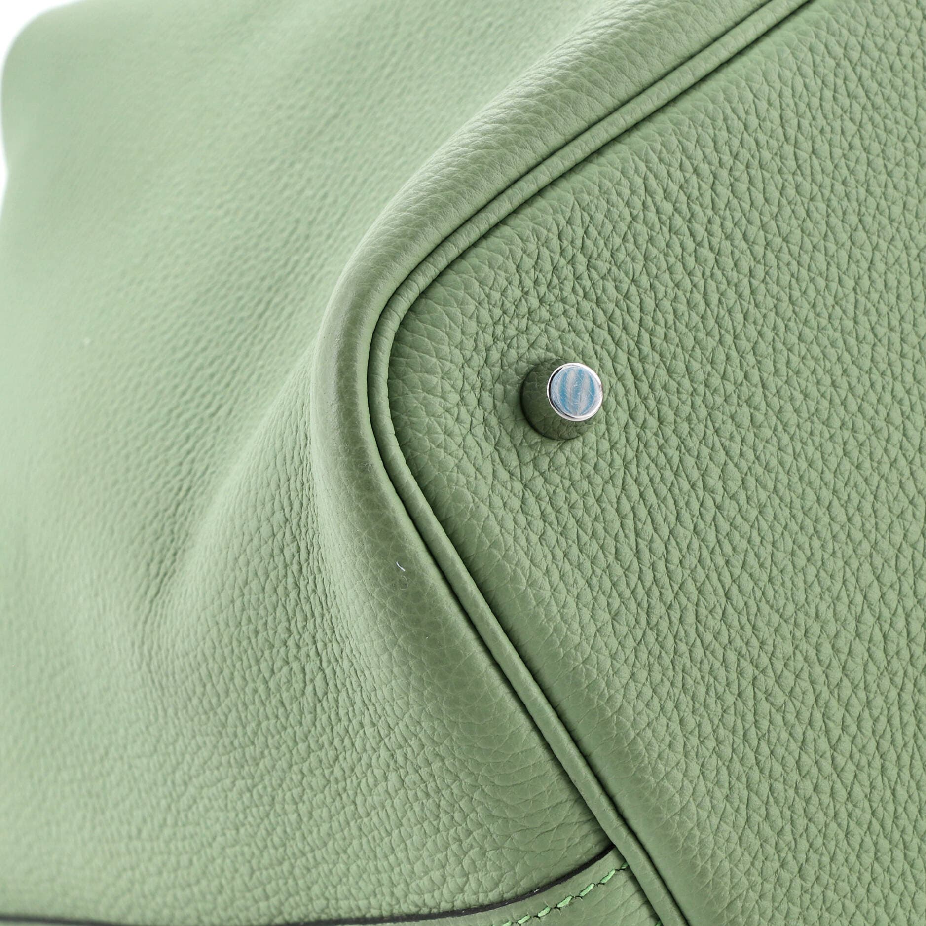 Pre-Owned Hermes Picotin Lock Bag Clemence MM, Alternate, color, Vert Criquet