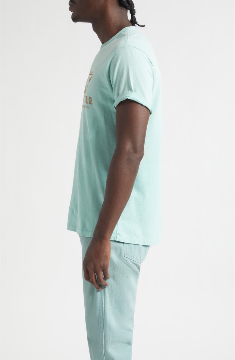 Double RL Western Cotton & Hemp Graphic T-Shirt, Alternate, color, Faded Turquoise
