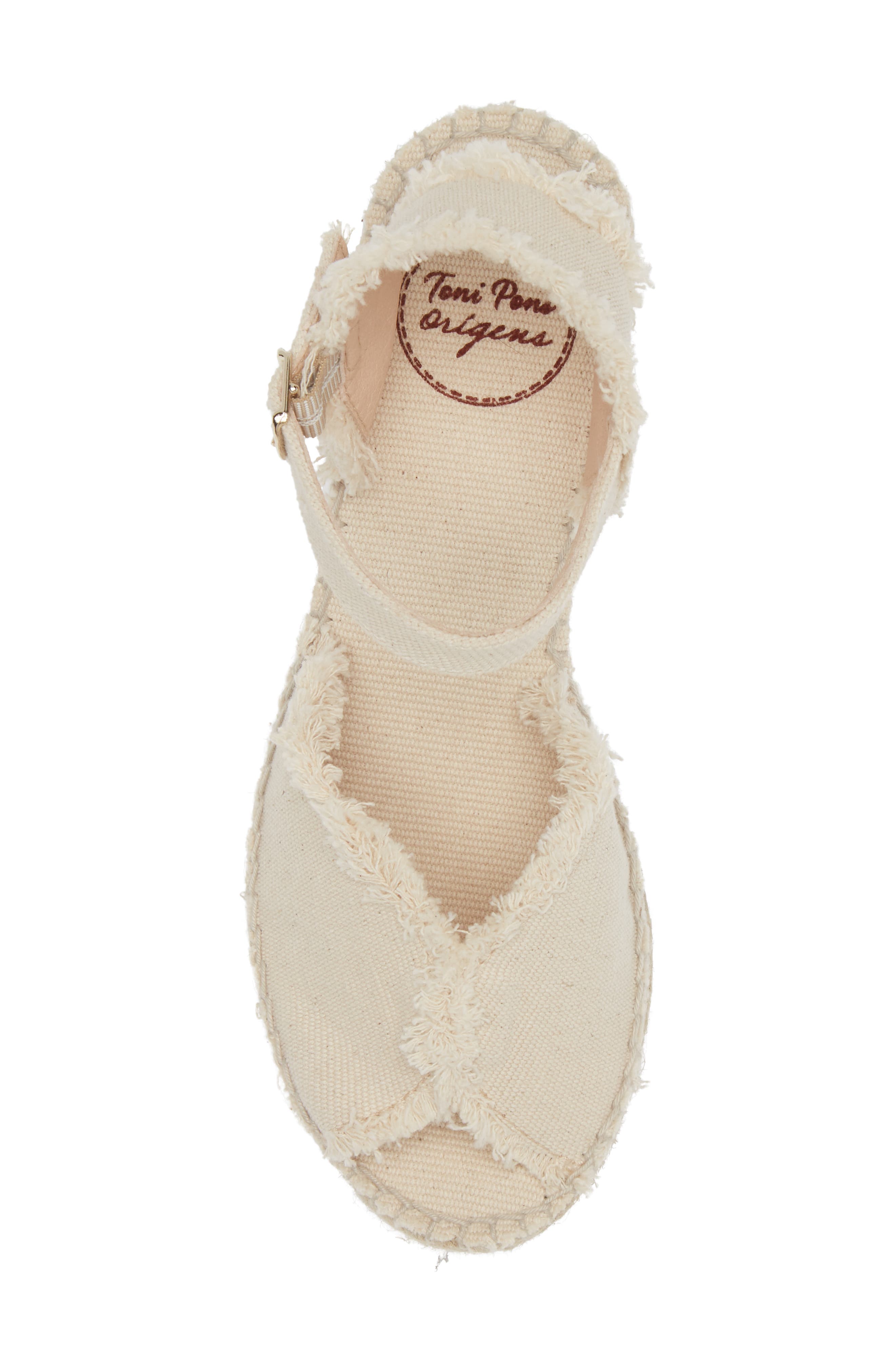 Toni Pons Isaura Platform Wedge Sandal, Alternate, color, Ecru