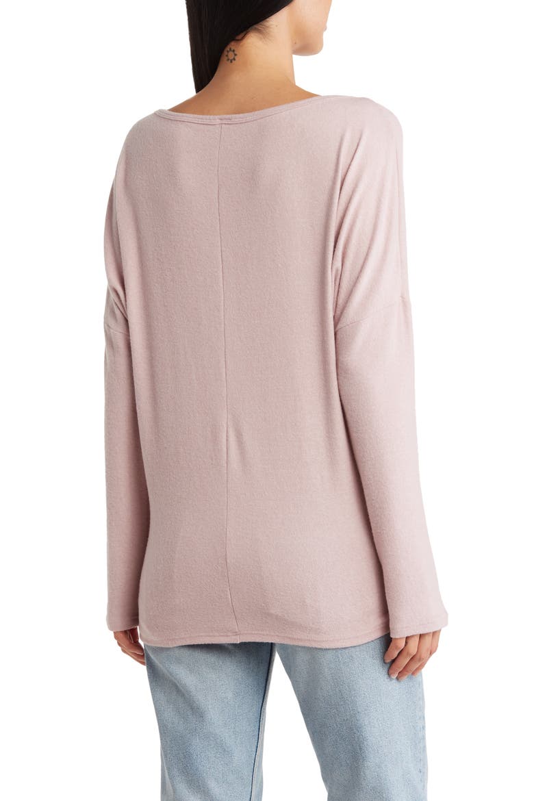 Boatneck Dolman Sleeve Sweater, Alternate, color, GOSSAMER PINK