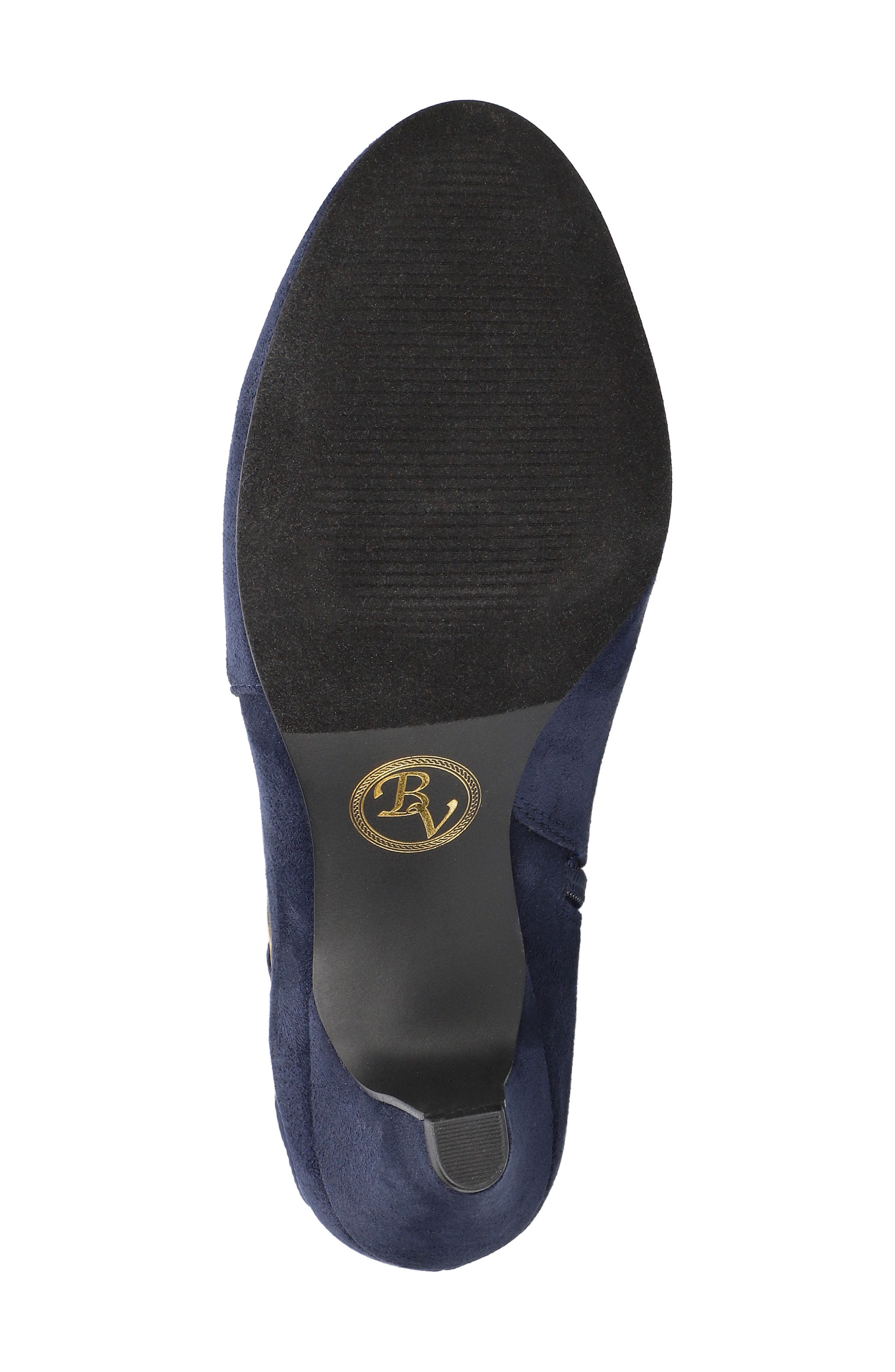 Bella Vita Rima Plus Knee High Boot, Alternate, color, Navy Suede