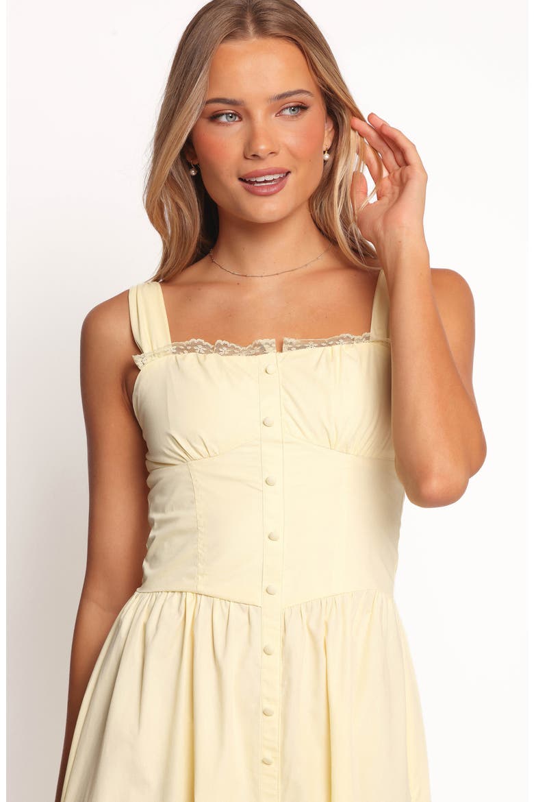 Bellus Lace Trim Sleeveless Maxi Dress, Alternate, color, YELLOW