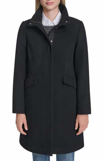 Cole Haan Longline Wool Blend Coat