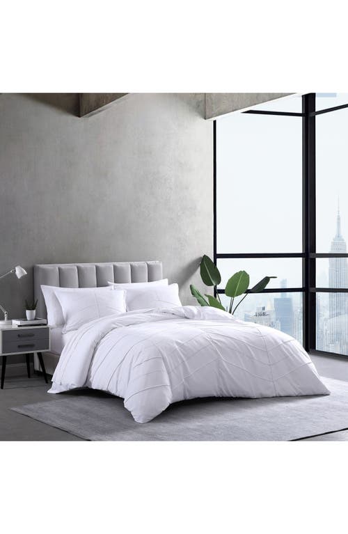 City Scene Courtney Microfiber Comforter & Shams Set In White