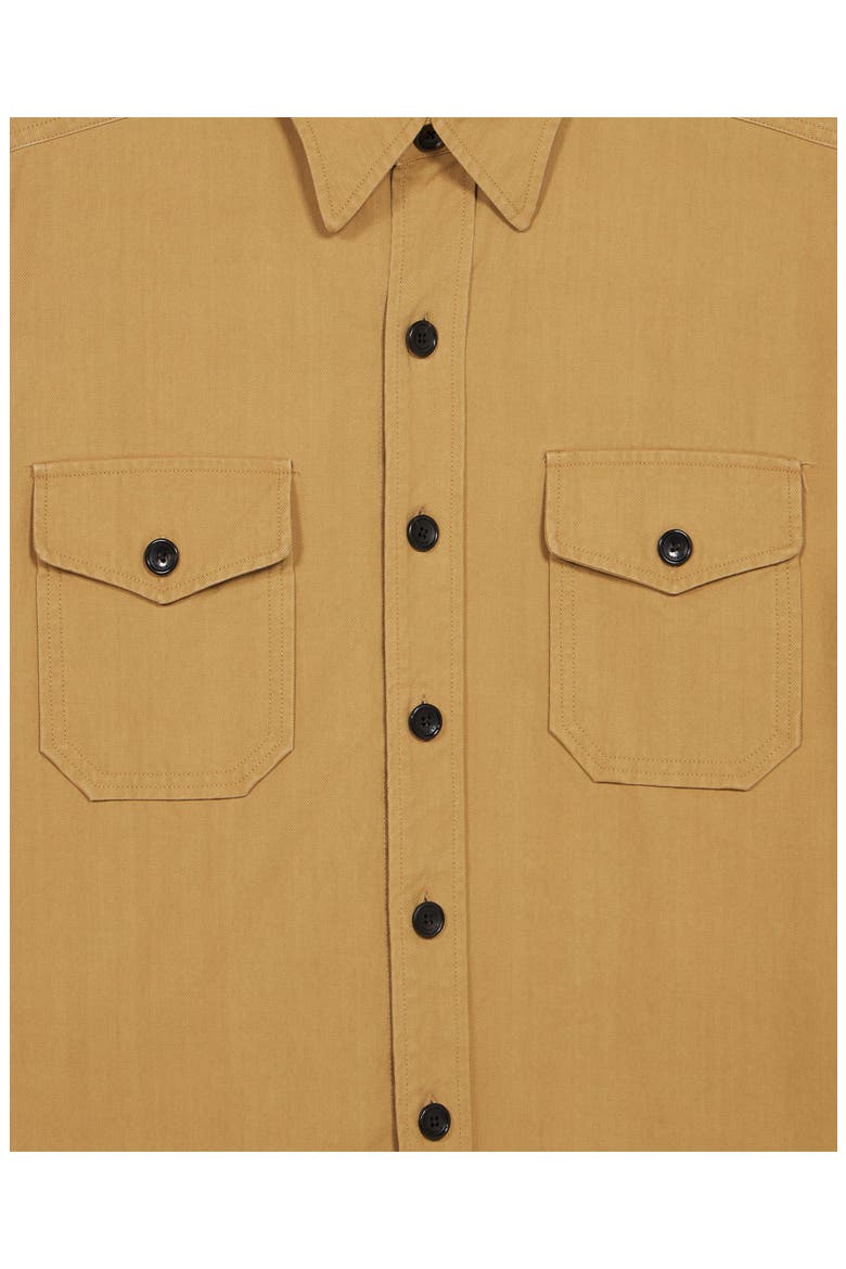 Kenny Cotton Overshirt, Alternate, color, CAMEL