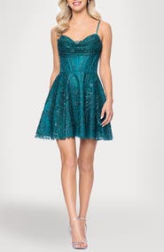 Blondie Nites Sequin & Glitter Minidress