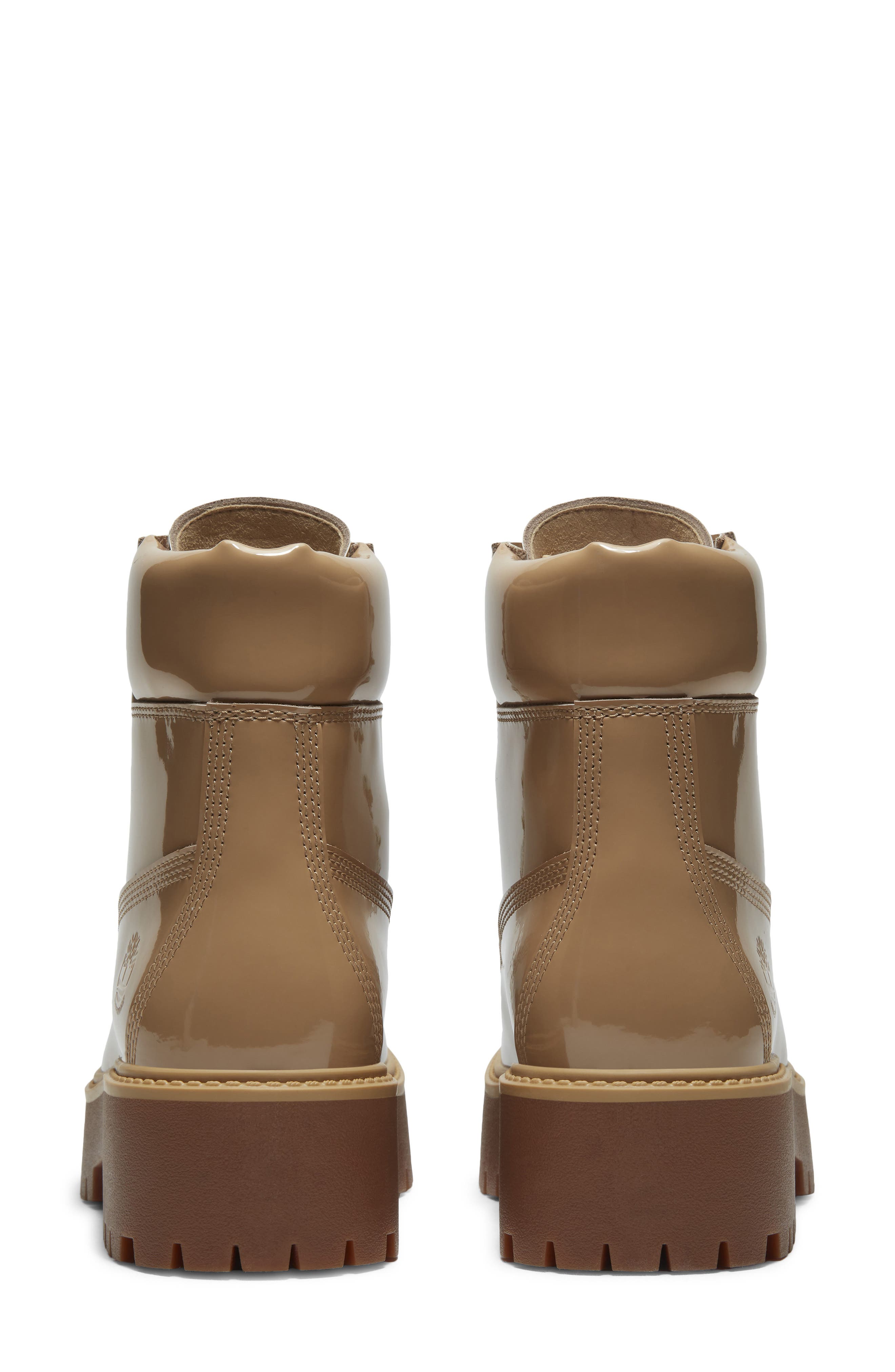Stone Street 6-Inch Waterproof Lace-Up Leather Boot, Alternate, color, MD BEIGE PATENT LEATHER