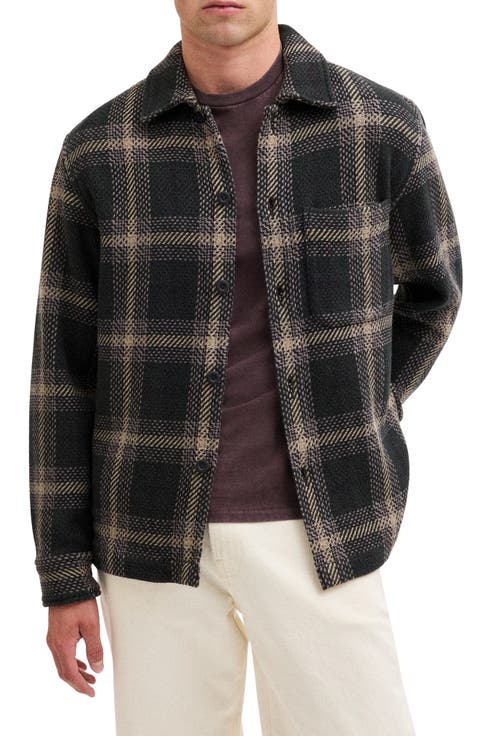 Plaid Long Sleeve Chunky Twill Shirt