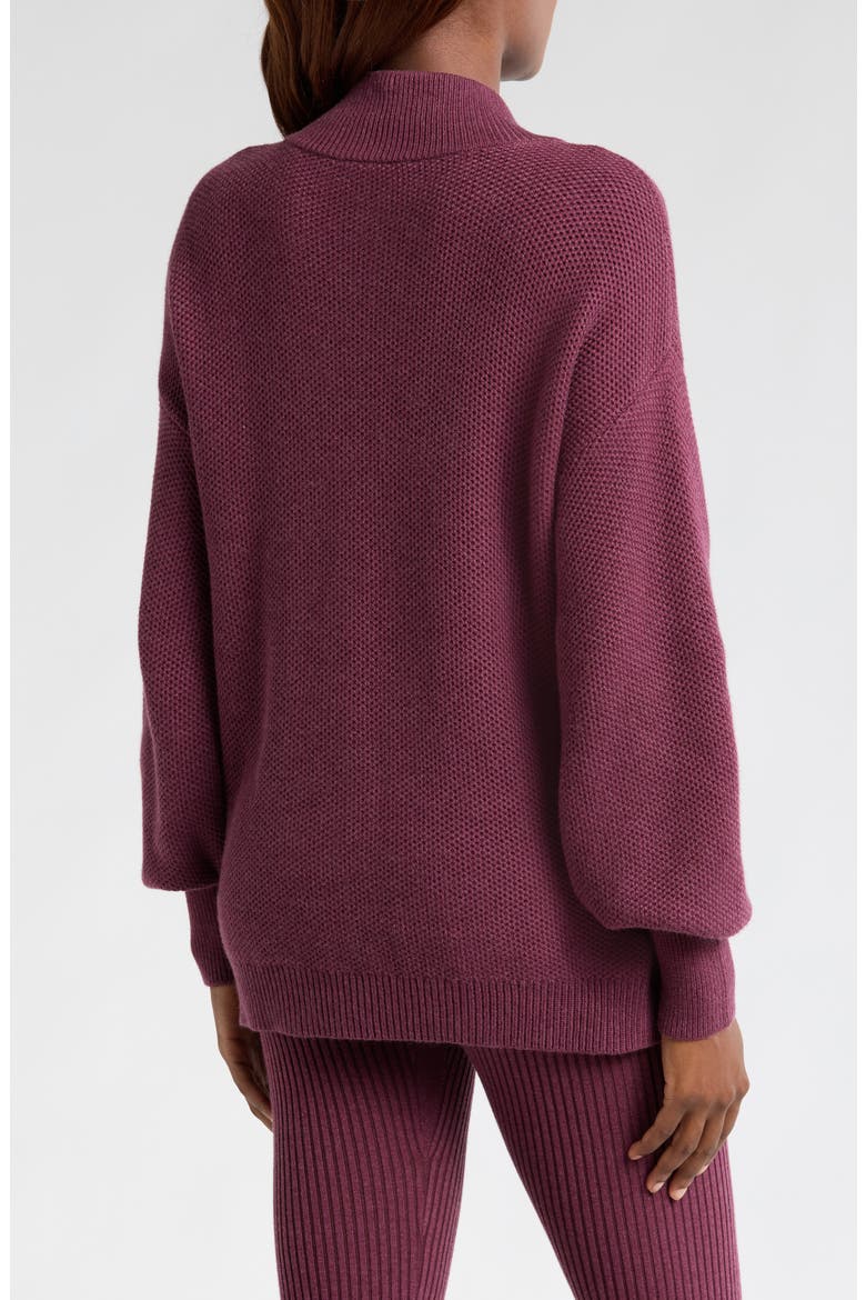 Cottonsilk™ Organic Cotton Blend Pocket Henley, Alternate, color, BRANDIED PLUM