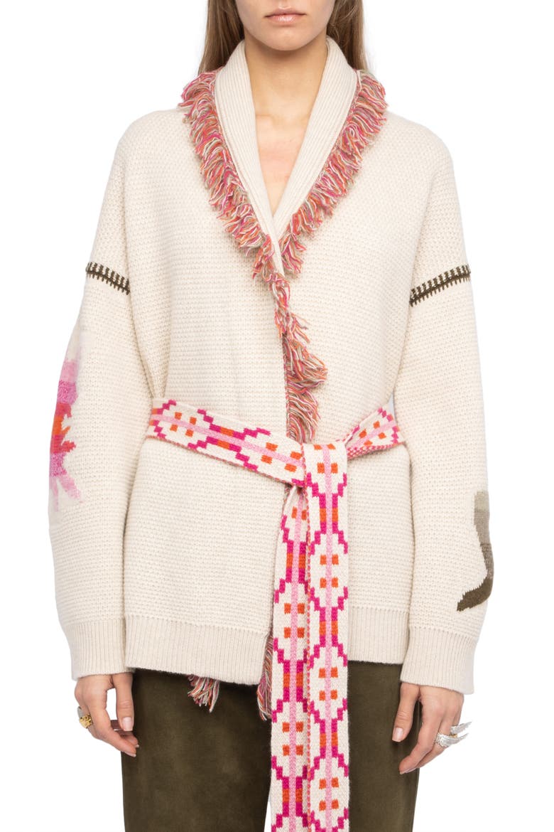 Alpa Wool Blend Sunset Cardigan, Main, color, CREAM