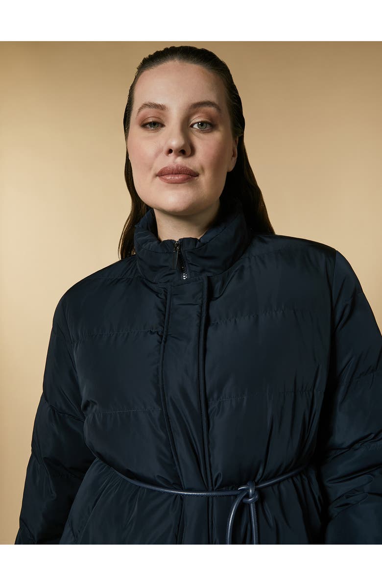 Marina Rinaldi Perfetto Puffer Jacket with Removable Faux Fur Collar, Alternate, color, 